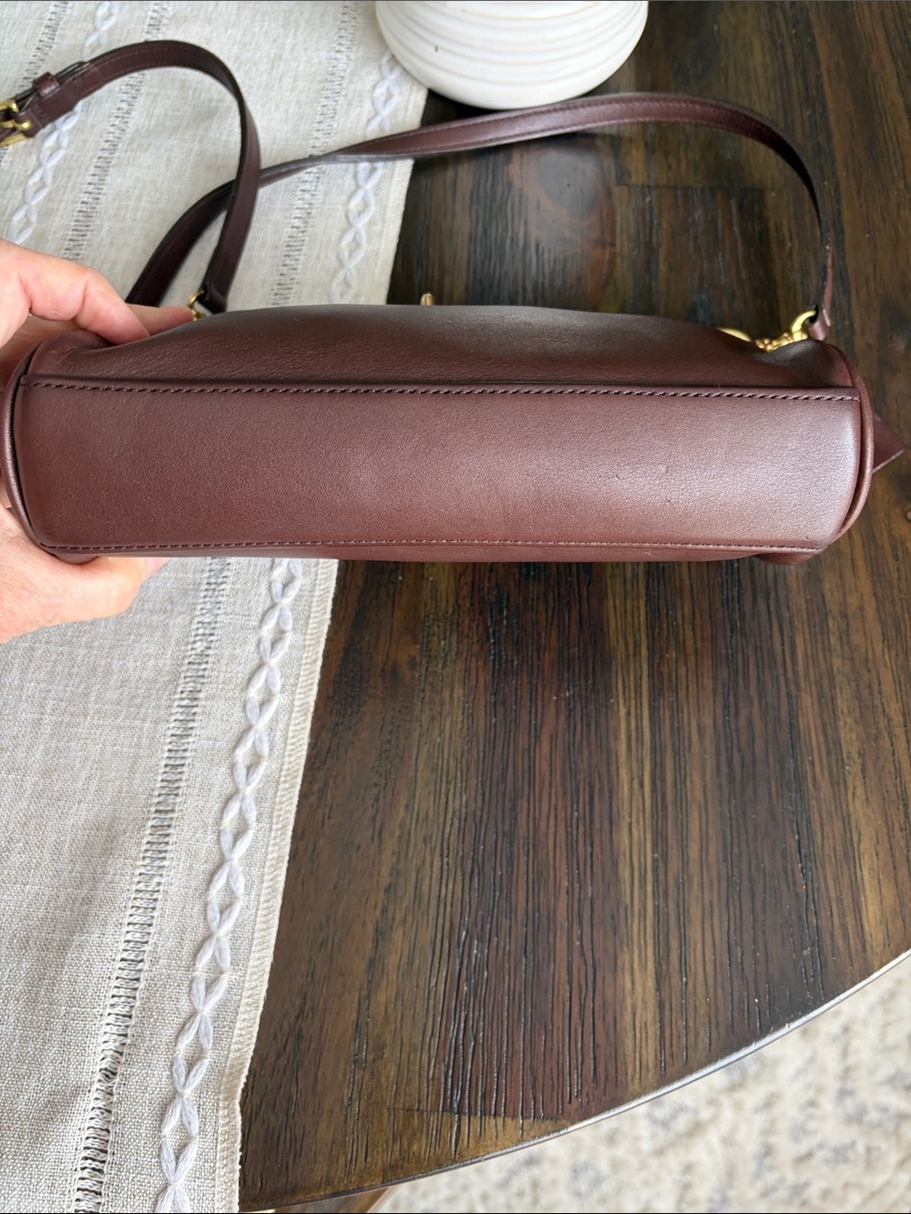 🇺🇸 Vintage Coach Legacy Demi in Mahogany crossbody year 1999 #9154 USA MADE - Picture 3 of 11